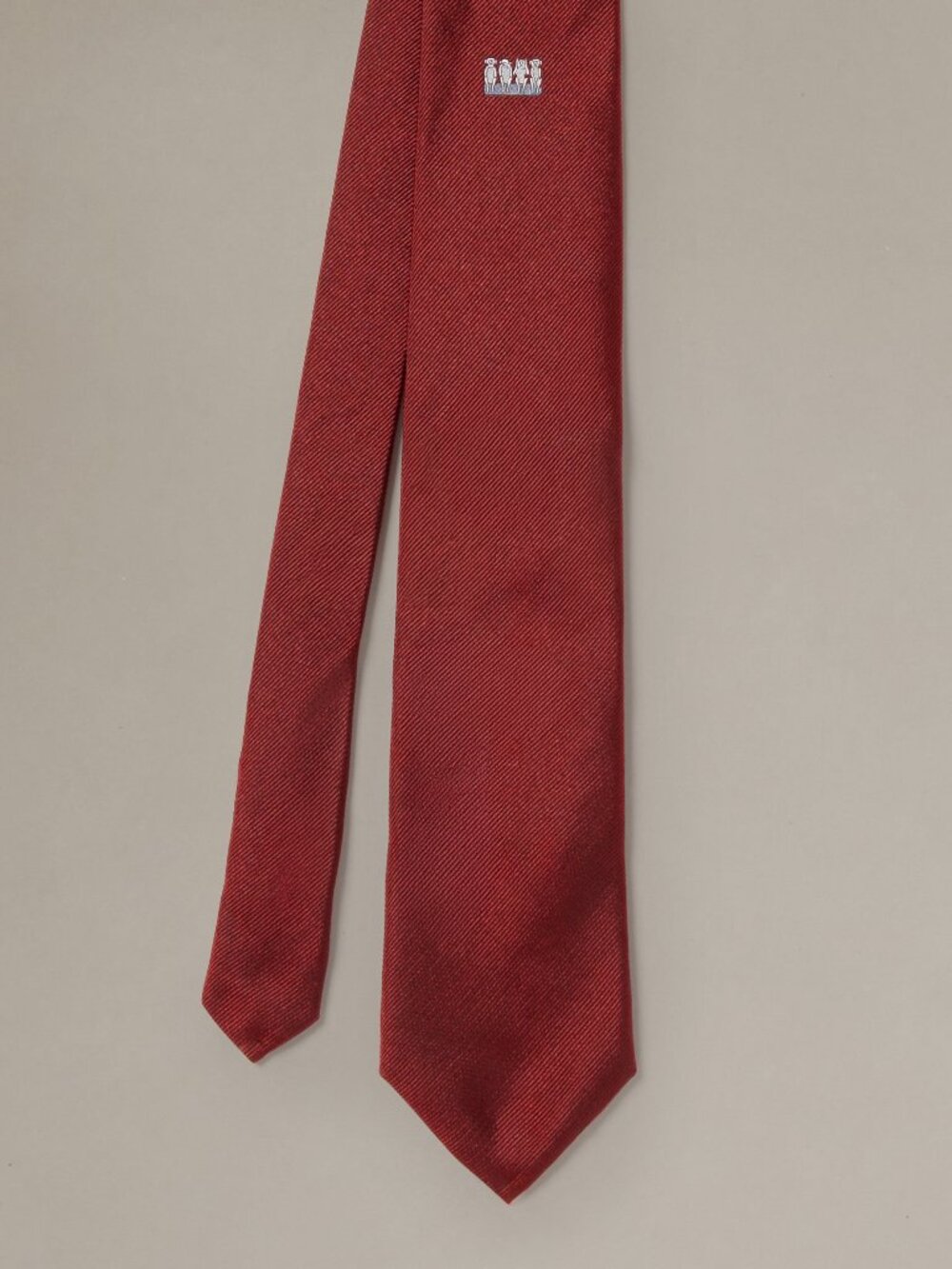 J McLaughlin Silk Tie in Four Wise Monkeys - Red NEW